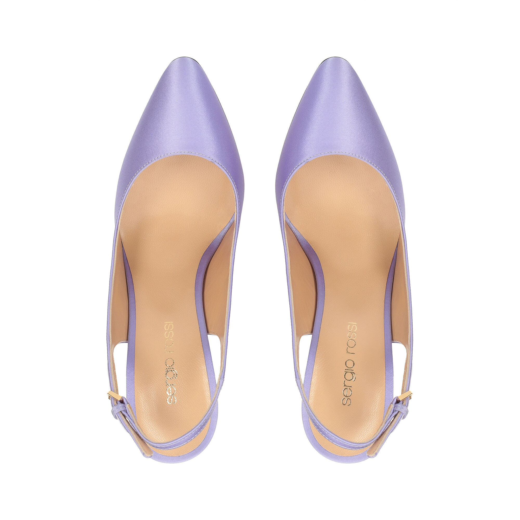 海外個人輸入 violet Slingbacks High Rossi Sergio | Chichi 90mm, heel: 現代音楽