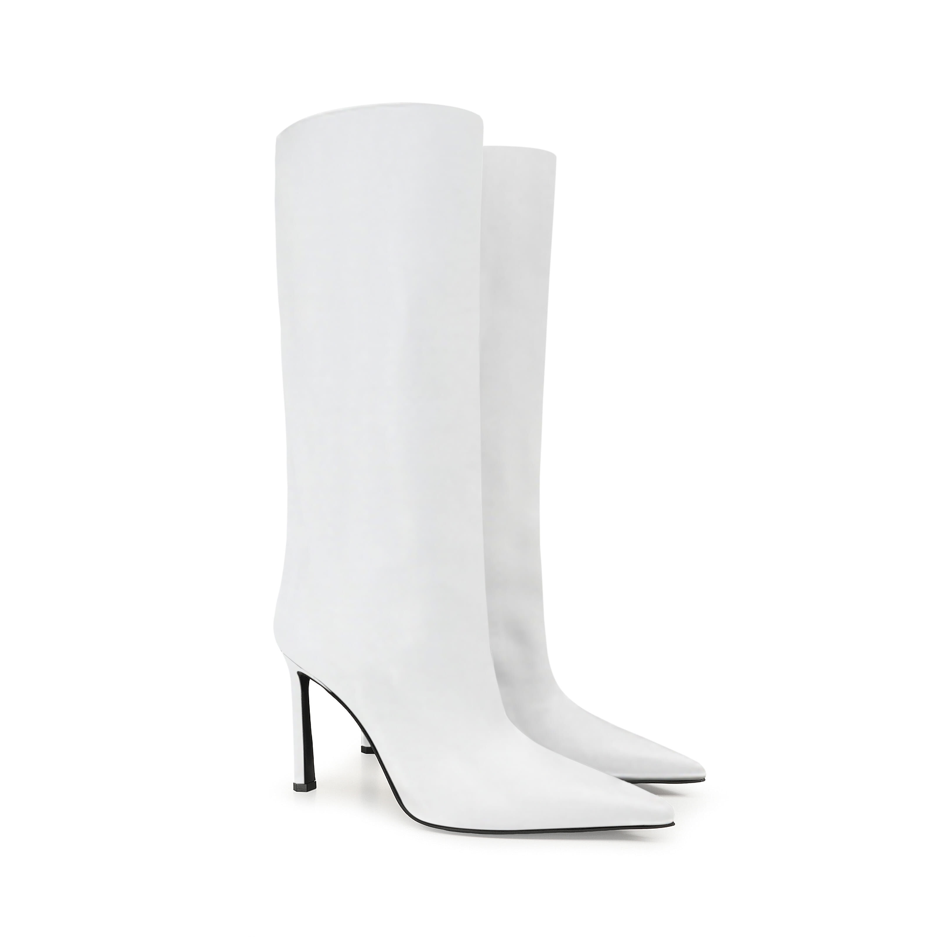 ブーツ ホワイト ハイヒール: 95mm, sr Liya - Boots White | Sergio Rossi