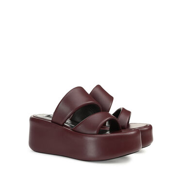 Sandalen Rot ohne Ferse: 10mm, sr Spongy - Wedges Wine 2