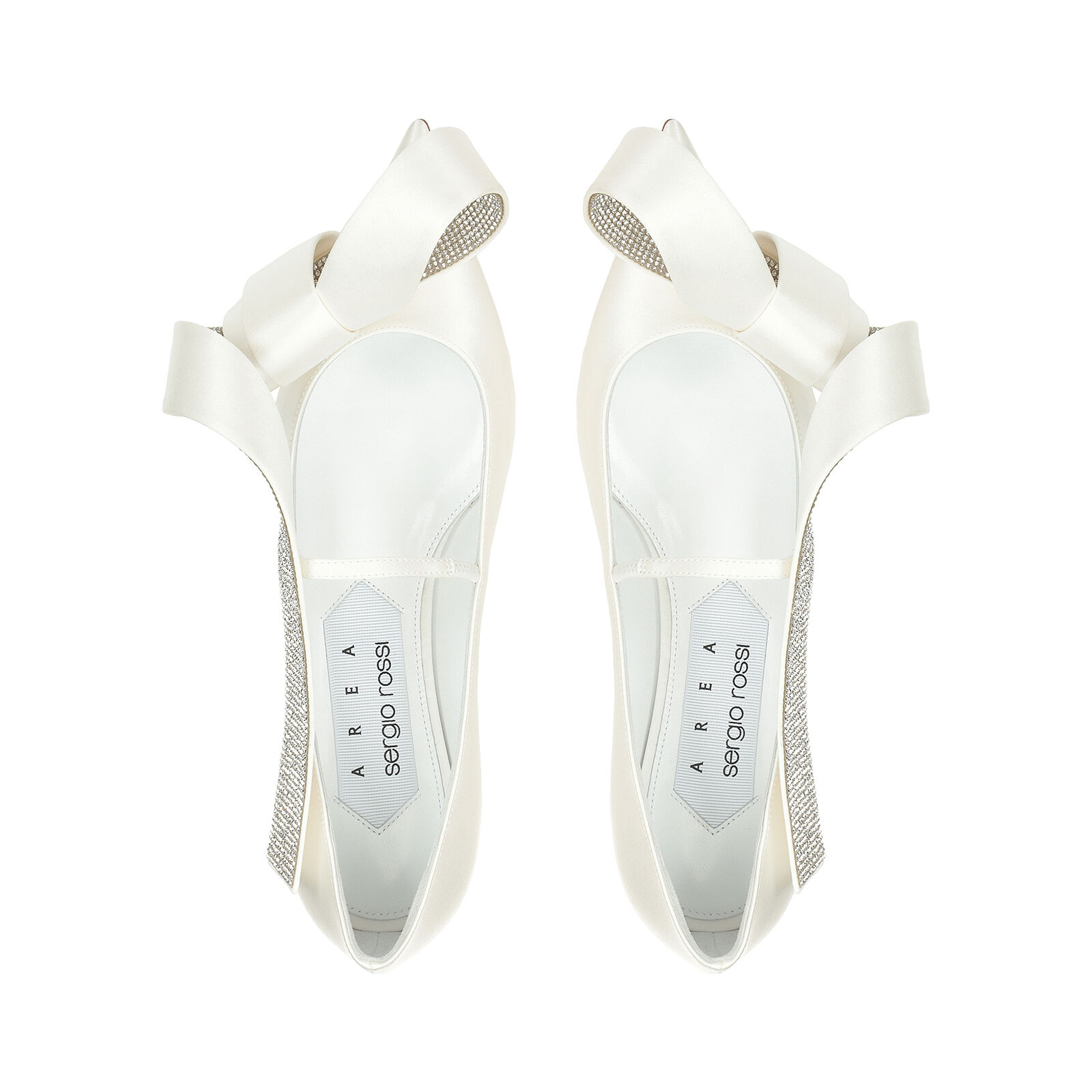 ローファー ホワイト フラット: 10mm, Area Marquise - Ballerinas White | Sergio Rossi