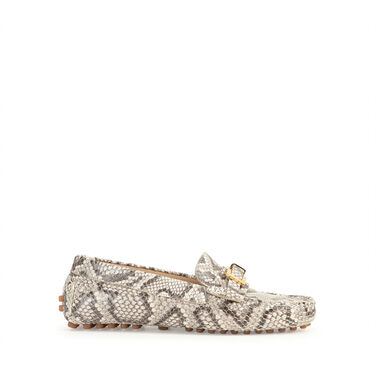 Loafers Grey Flat, sr Nora - Loafers Roccia 2