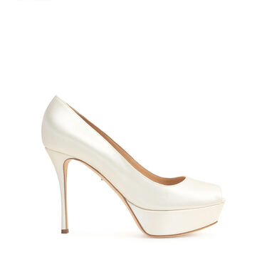 パンプス ホワイト ミッドヒール: 75mm, Alton Bridal - Pumps White 2