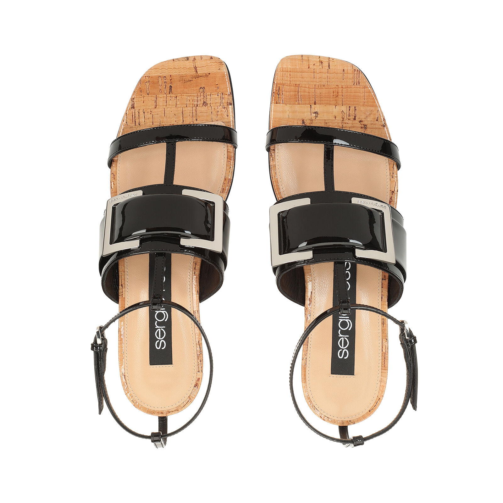 【着後レビューで 送料無料】 Heel Black Sandals height: Rossi Sergio | Prince sr 15mm, 靴