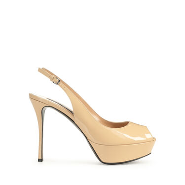 Sandales Beige Talon moyen: 75mm, sr Godiva Platform - Sandals Soft Skin 2
