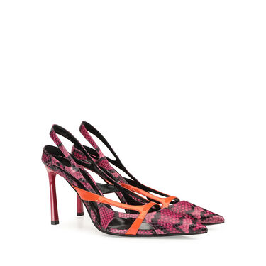 Pumps Pink Hohe Absätze: 95mm, sr Aracne  - Pumps Mandarine+Fuxia 2