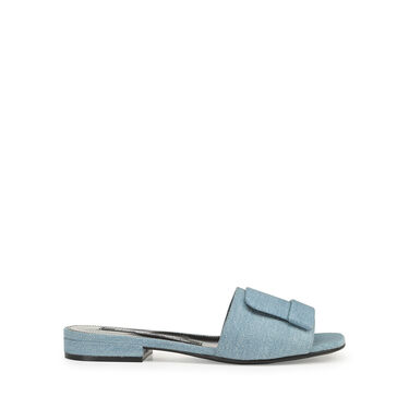 Sandalen Blau Niedriger Absätze: 15mm, sr1 - Sandals Blue 2