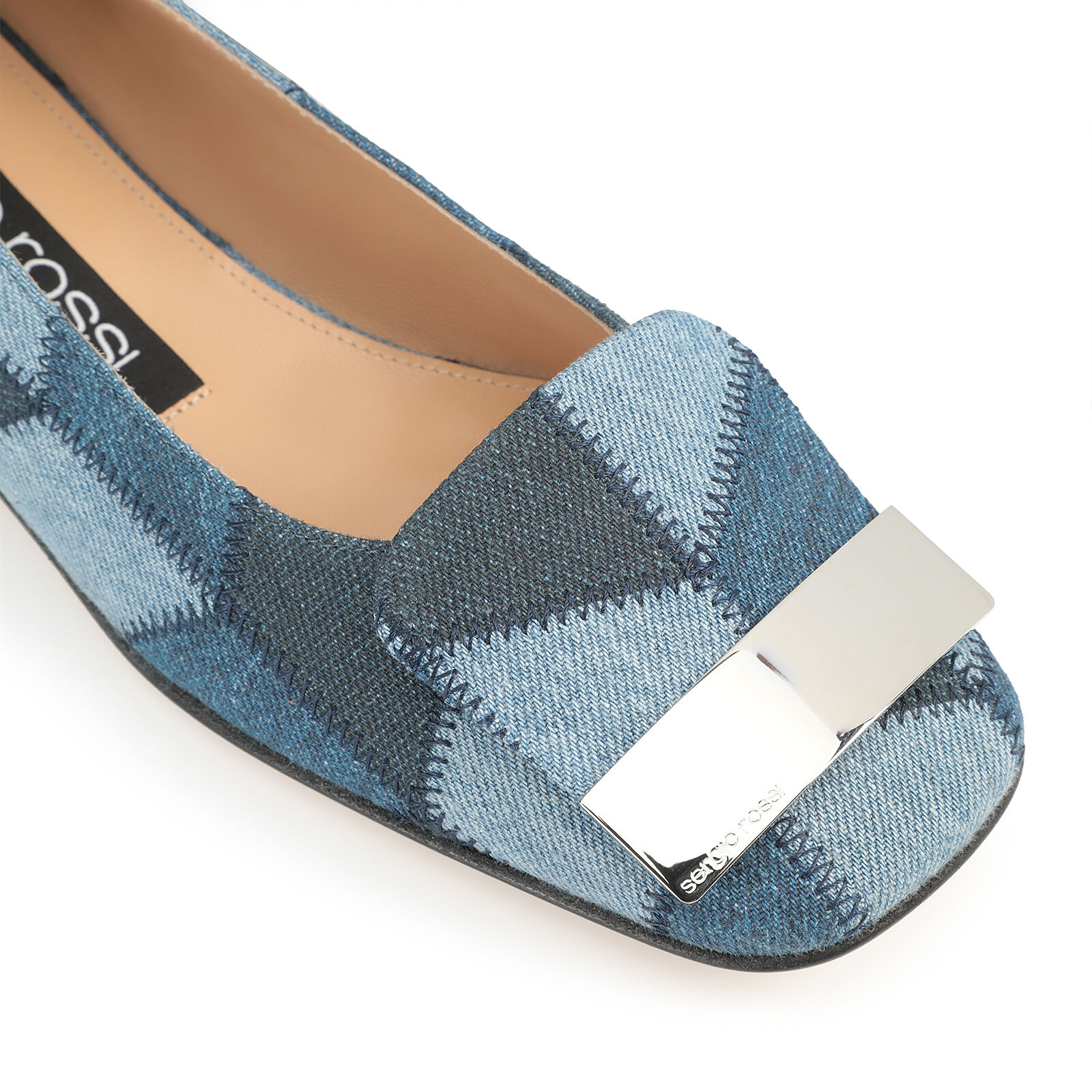 Blue Heel height: 15mm, sr1 Ballerina | Sergio Rossi Blue Heel height: 15mm, sr1 Ballerina | Sergio Rossi