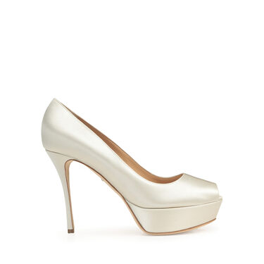 Pumps White Mid heel: 75mm, Alton Bridal - Pumps Champagne 2