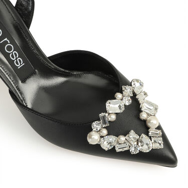 sr Godiva Precious - Slingbacks Black, 4
