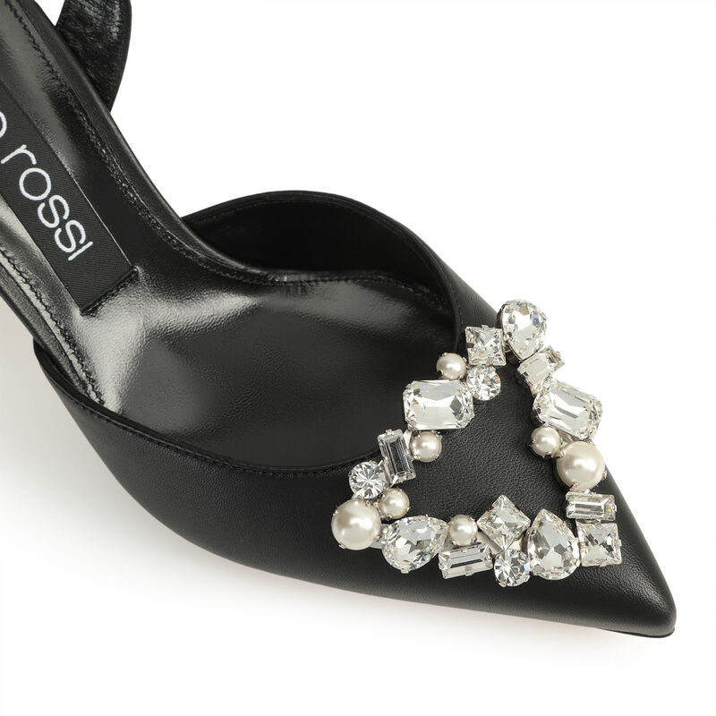 sr Godiva Precious - Slingbacks Black