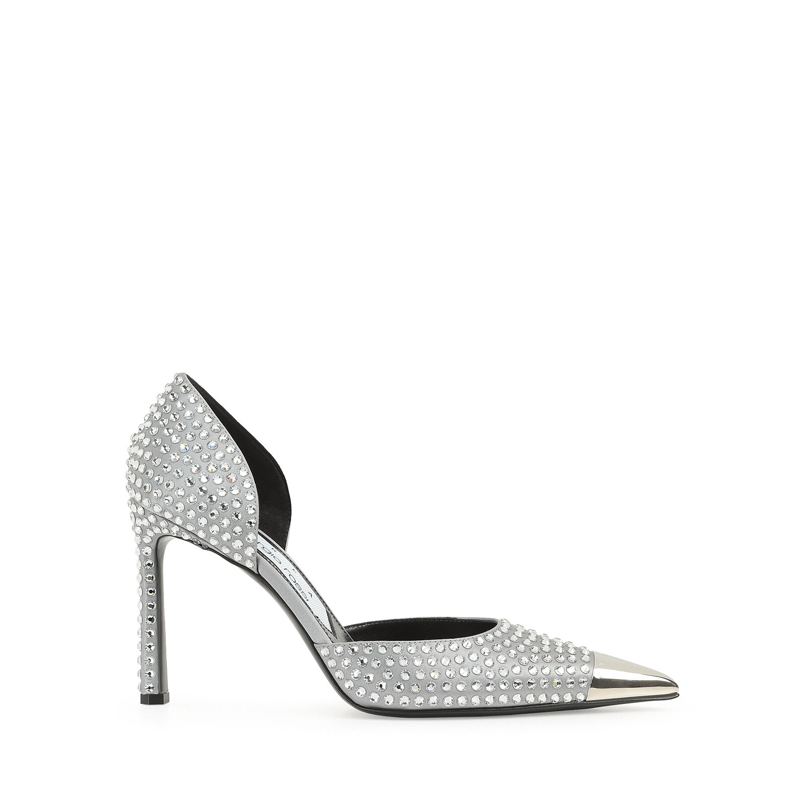Sergio rossi silver discount pumps