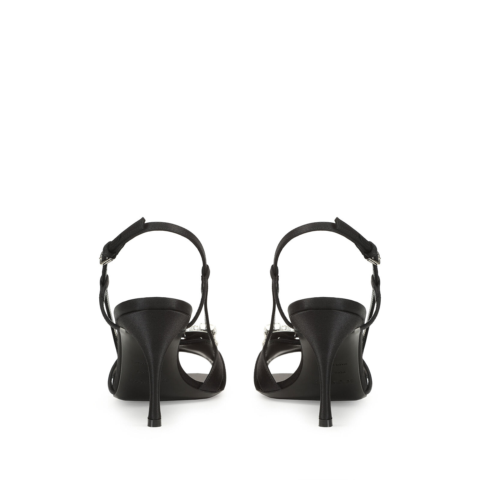 ★crystal輝く★Sergio Rossi★sr Twenty-Slingbacks Black Sr Twenty Collection: court heels, slingback, sneakers with