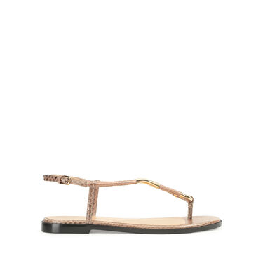 Sandales Marron Petit talon: 5mm, Twist  - Sandals Bronze 2