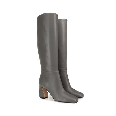 Bottes Gris Talon haut: 80mm, SI ROSSI - Boots Smoke 2