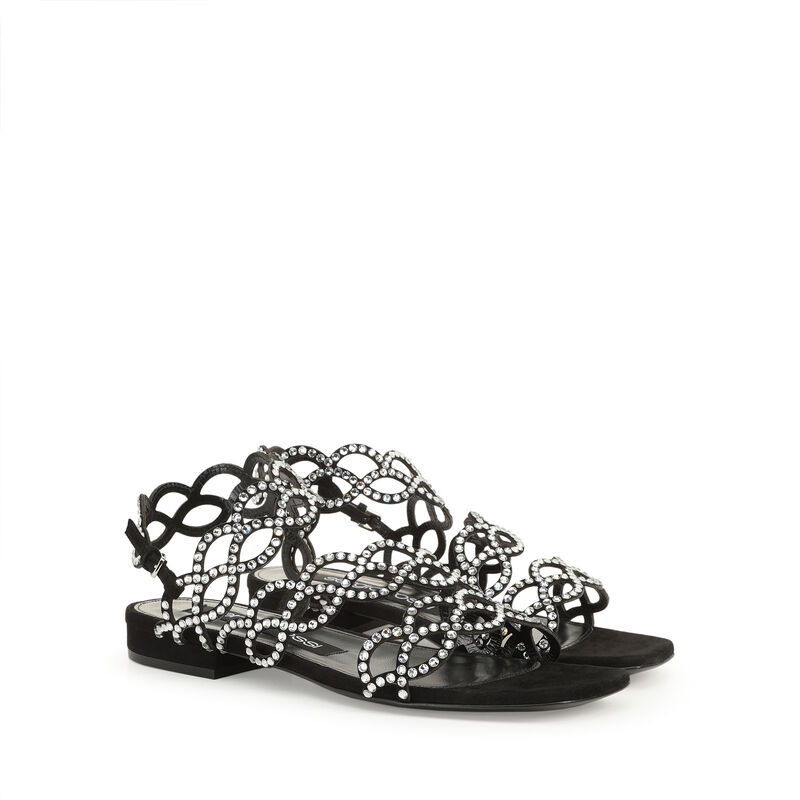 sr Mermaid - Flat sandals Black