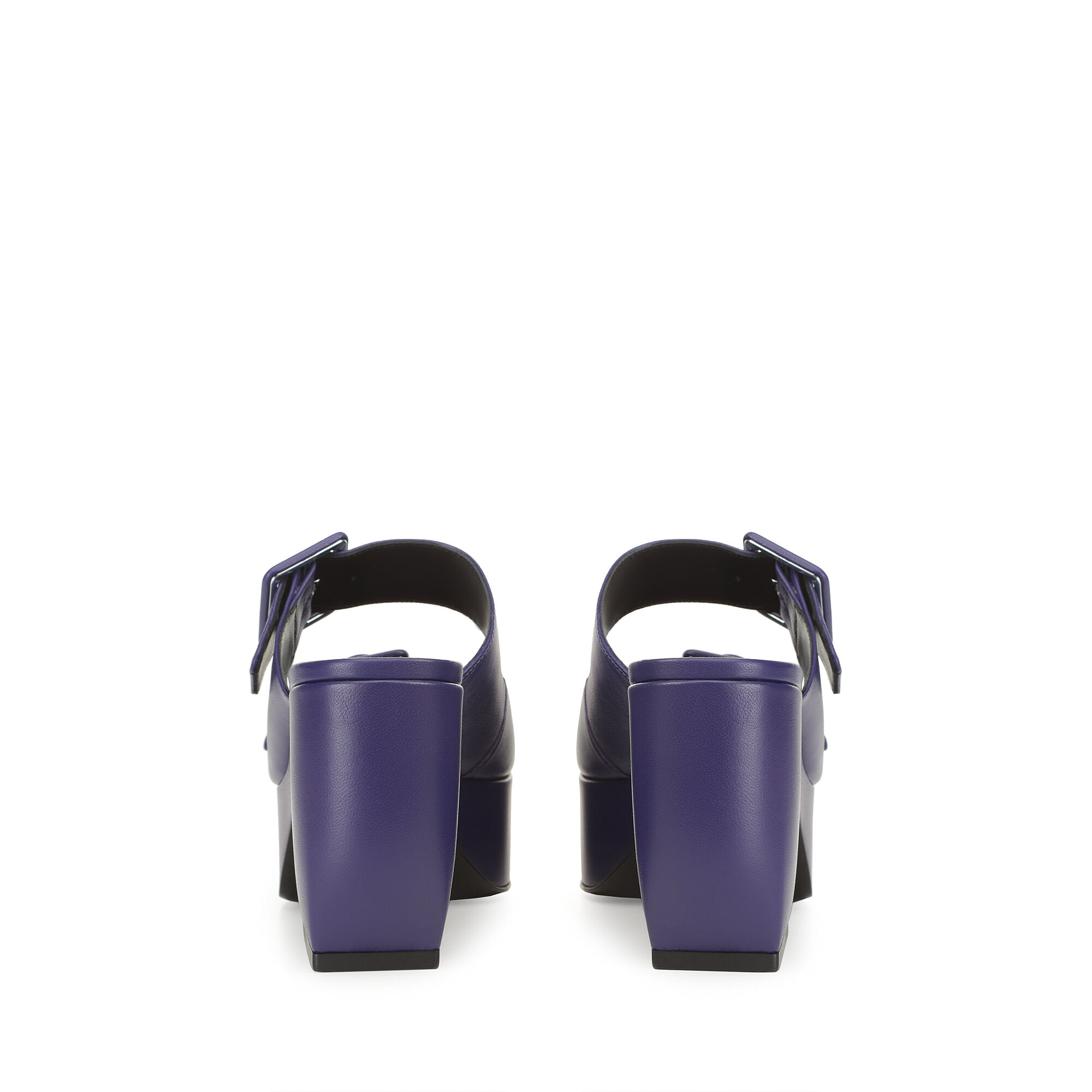 Sandals violet Low heel: 45mm, SI ROSSI - Sandals Iris