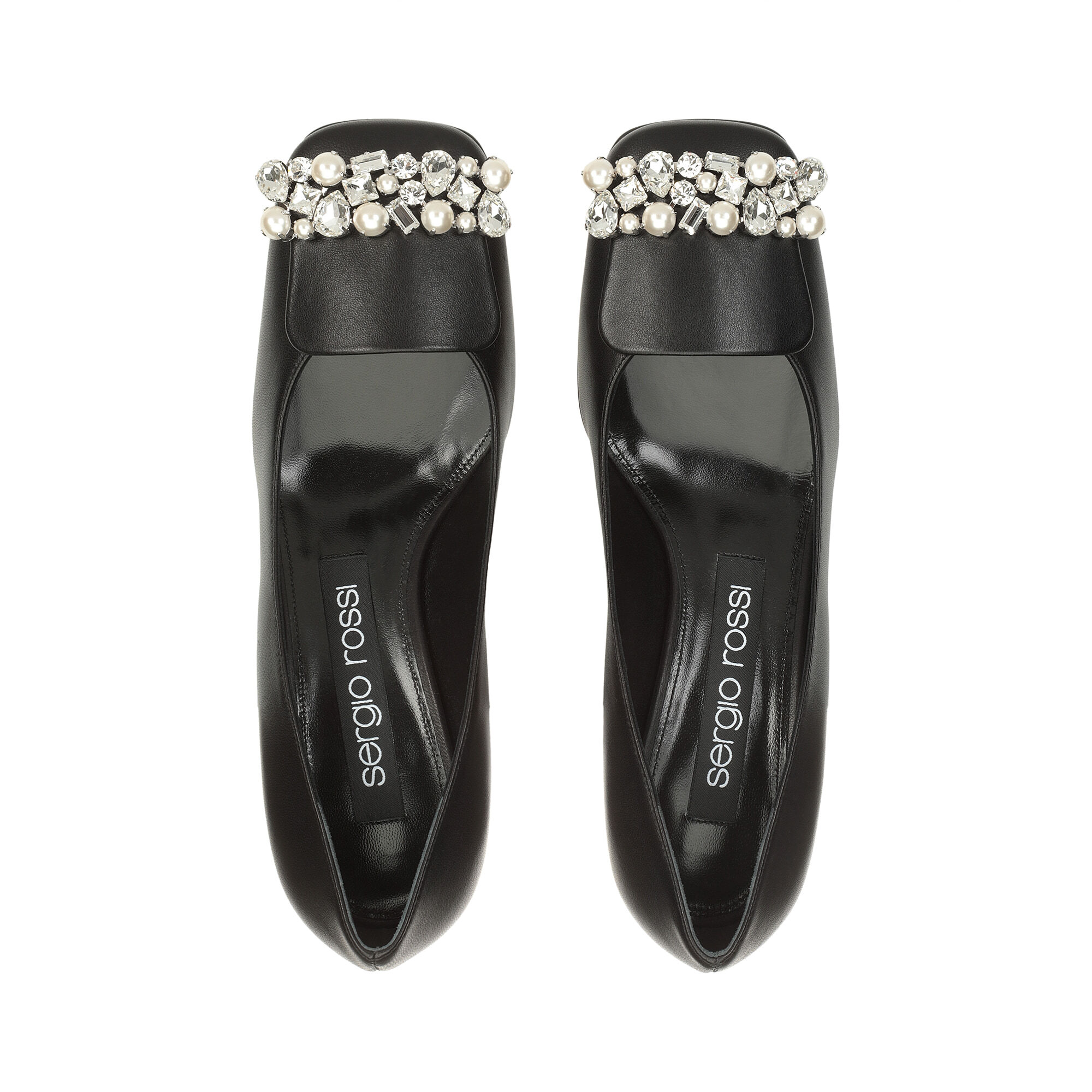 【日本限定モデル】 ローヒール: ブラック パンプス 45mm, Black Pumps - sr1 靴