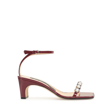 Sandales Rouge Talon moyen: 60mm, sr1  - Sandals Velvet 2