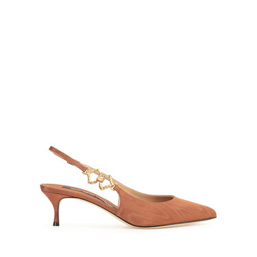 Chaussures à bride arrière Marron Talon moyen: 50mm, sr Sea Scale - Slingbacks Macadamia 2
