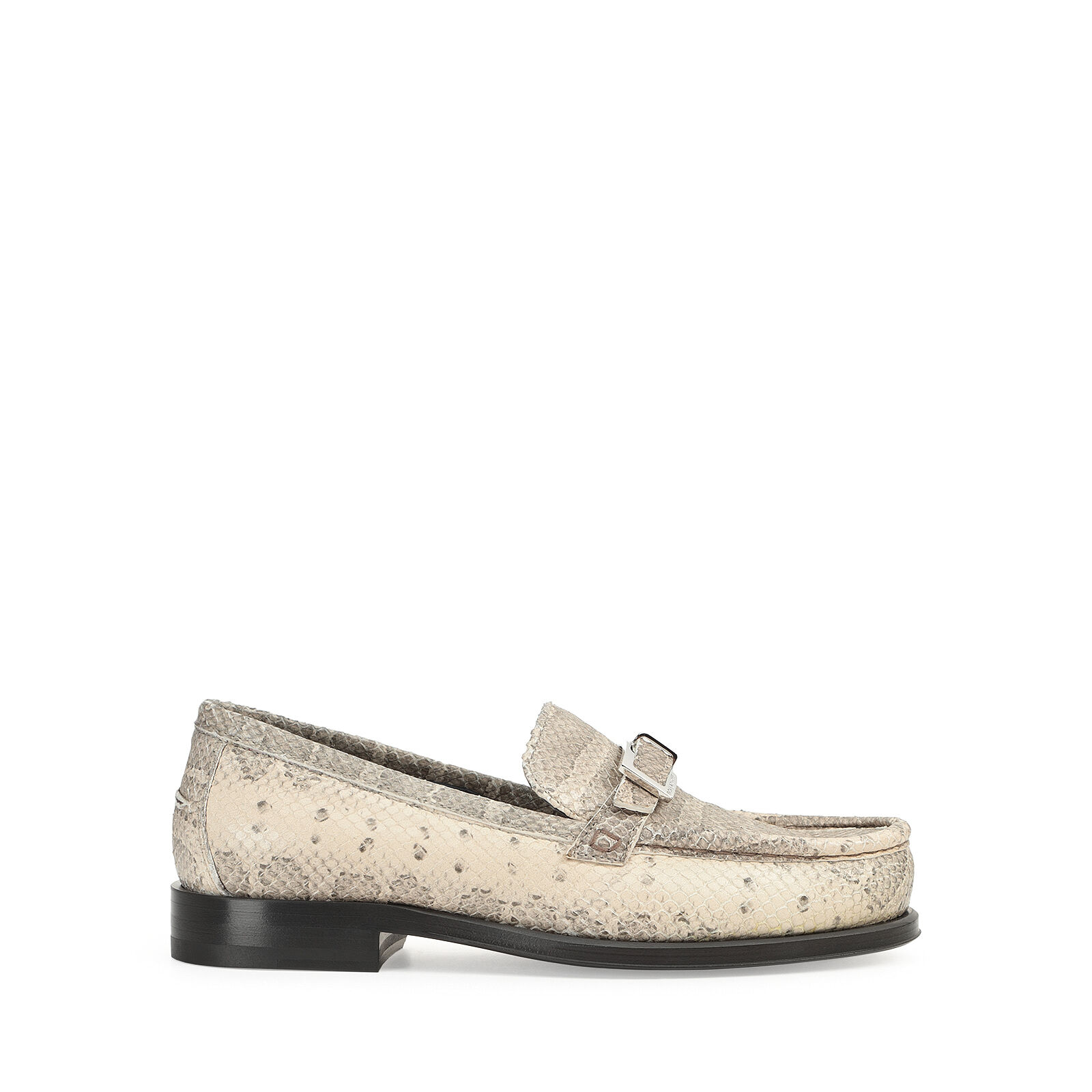 Loafers Grey Low heel 15mm sr Nora Loafers Natur Sergio Rossi