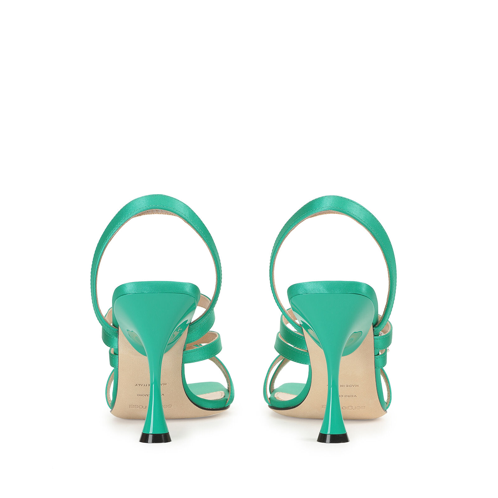 Sandals Green Heel height: 90mm, sr Mini Prince | Sergio Rossi