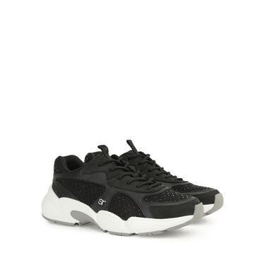 Baskets Noir Talon plat: 10mm, sr 0024 Crystal - Sneakers Black 2