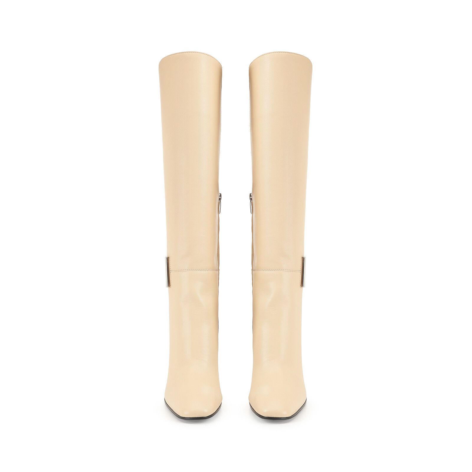 Boots White High heel 100mm sr Miroir Boots Chalk Sergio Rossi