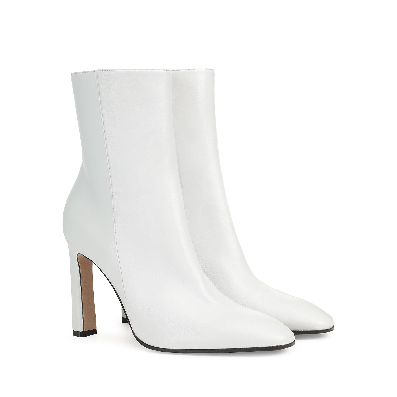 ブーティ ホワイト ハイヒール: 100mm, sr Kim - Booties White | Sergio Rossi