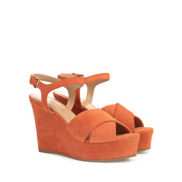 Wedges orange Mid heel: 75mm, sr Pantelleria  - Wedges Zucca 2