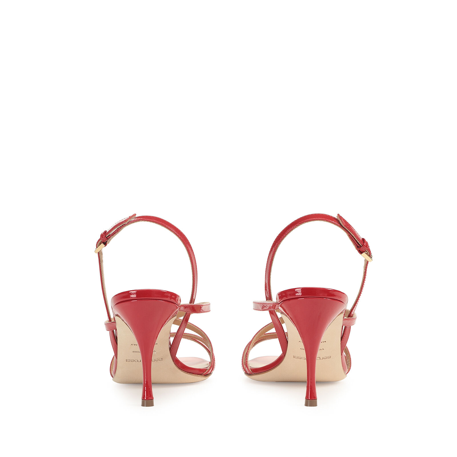 サンダル・ミュール Sergio Rossi Bon Ton Sandal Vernice Bright Skin 75mm Sandals White Mid heel: 75mm, Bon ton | Sergio Rossi