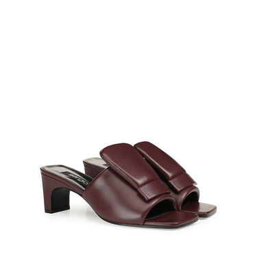 Sandals Red Mid heel: 60mm, sr1 - Sandals Wine 2