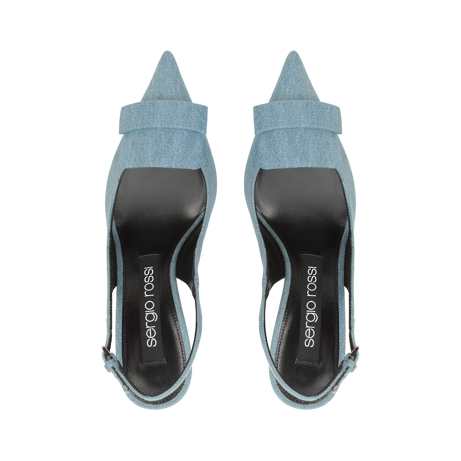 【高額売筋】 ブルー スリングバック ミッドヒール: Slingbacks - sr1 75mm, 靴