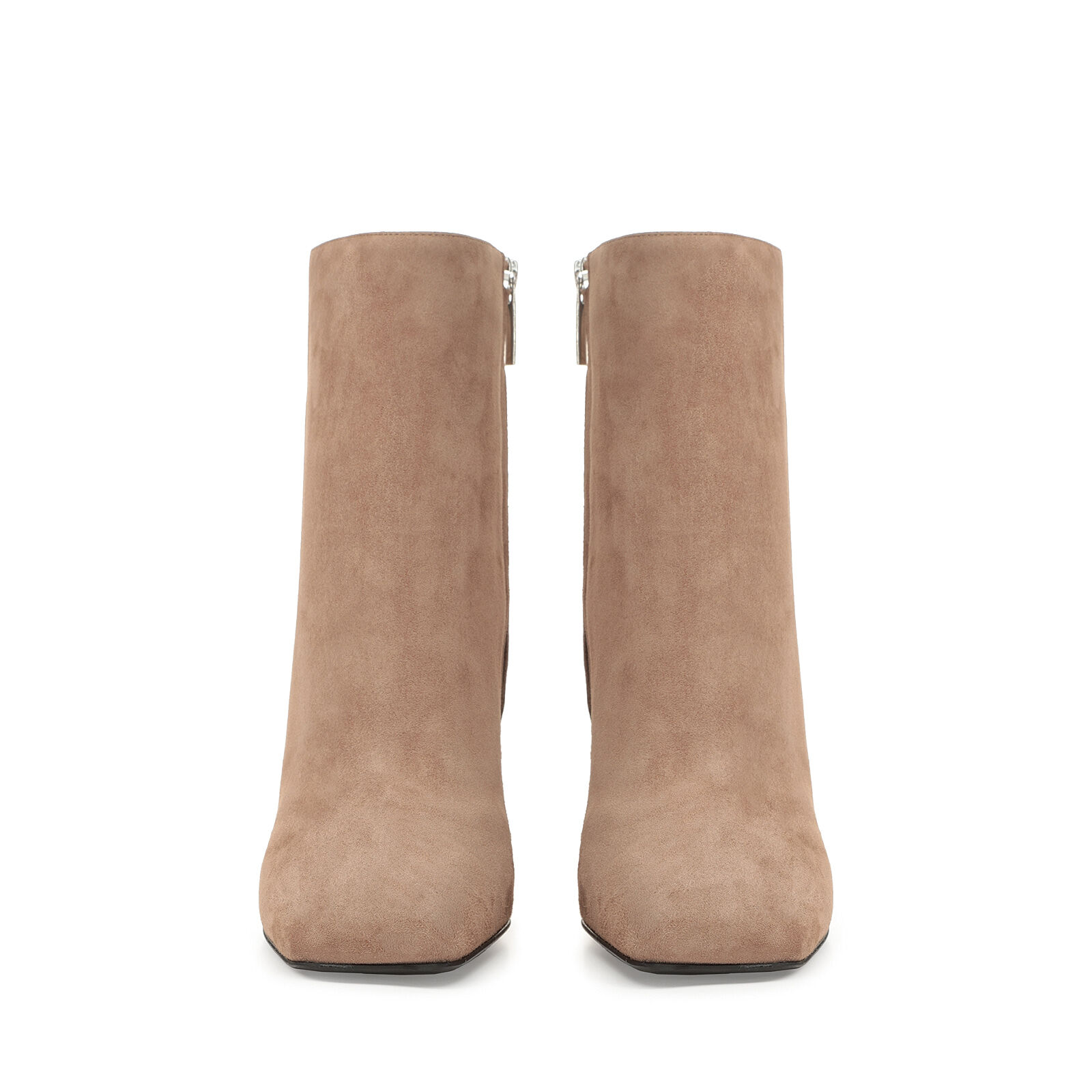 Beige sales booties suede