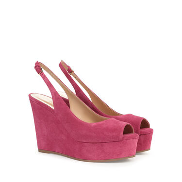 Compensées Pink Talon moyen: 75mm, Sr Pantelleria  - Wedges Aubergine 2