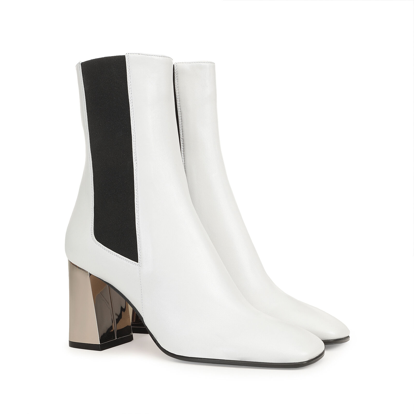 Booties White High heel: 80mm, sr Alicia | Sergio Rossi