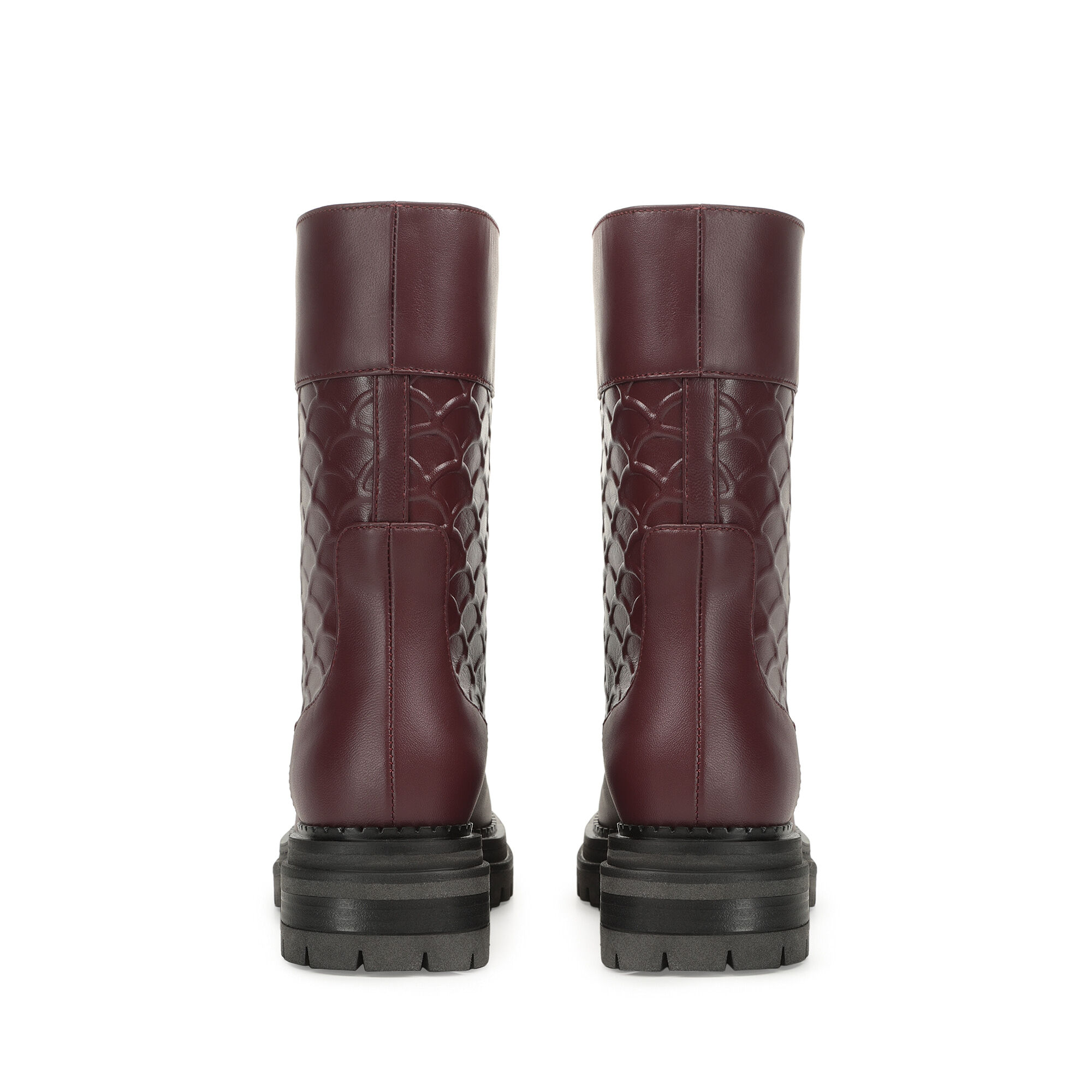 Wine red booties outlet