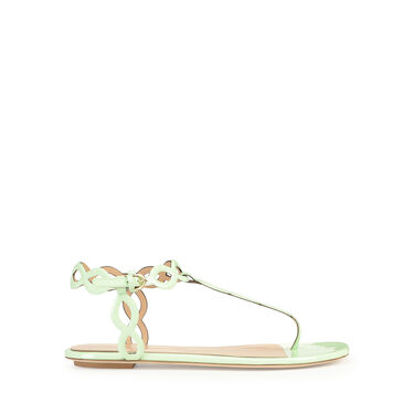 Sandals Green Low heel: 10mm, Mermaid  - Sandals Apple 2
