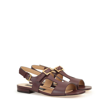 sr Nora - Flat sandals Wine, 1