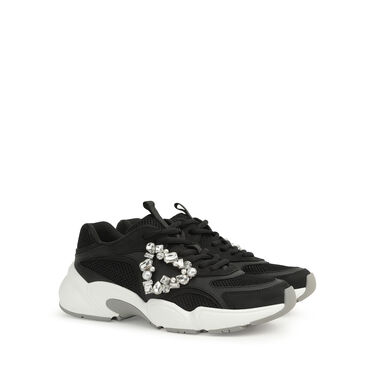 Baskets Noir Talon plat: 10mm, sr 0024 Precious - Sneakers Black 2