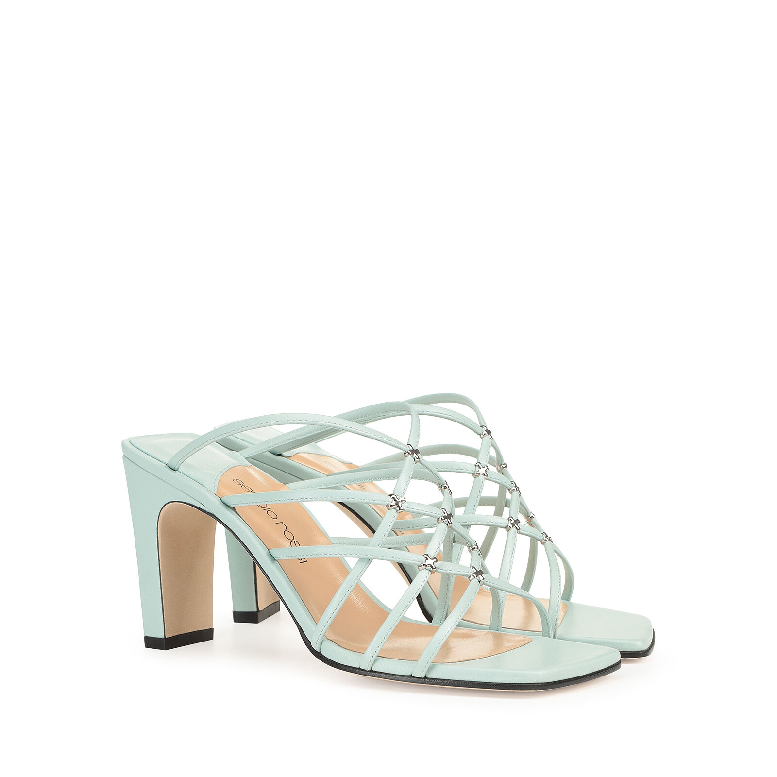 Sandals Green Heel height: 85mm, Grazie Sergio | Sergio Rossi