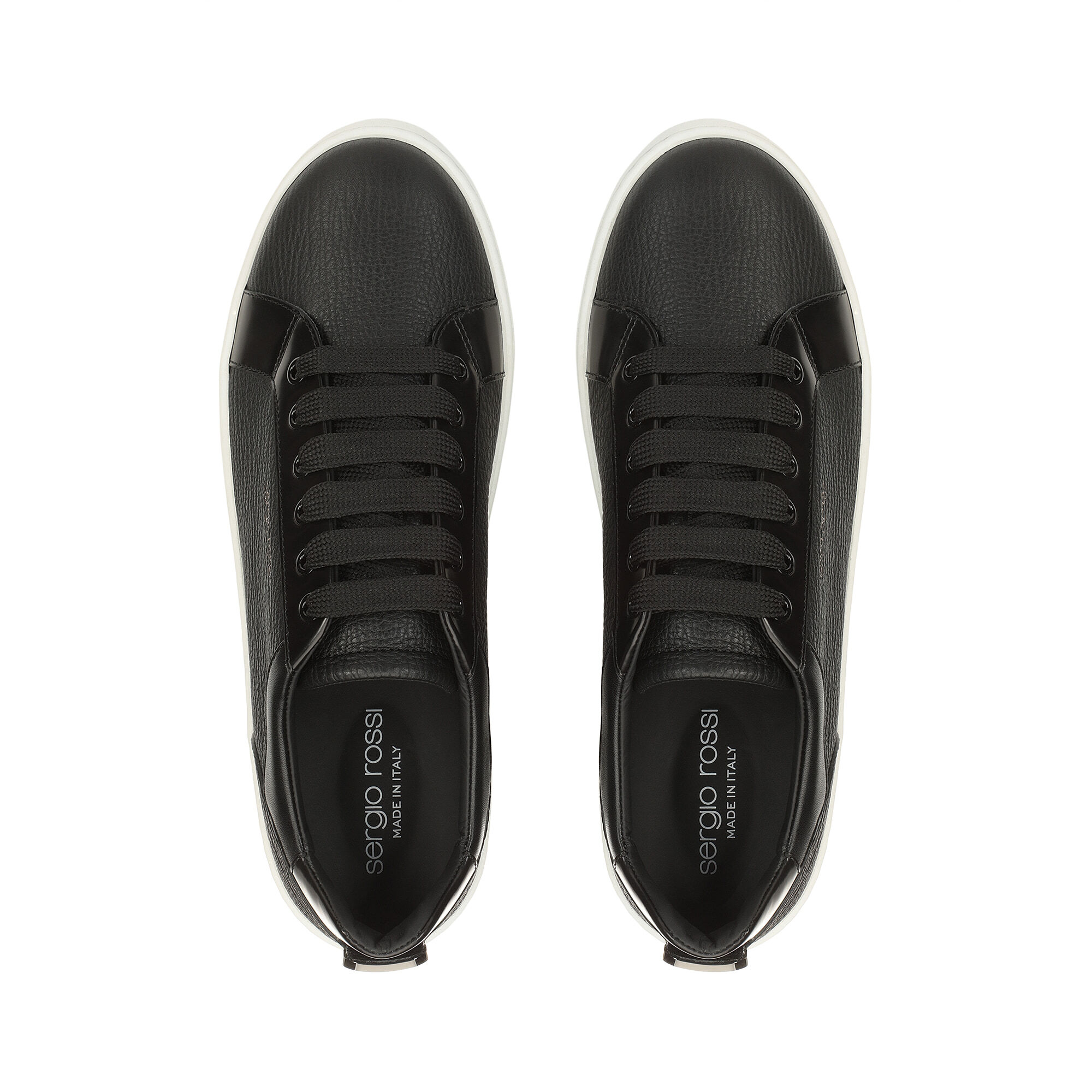 Pump Black Flat sr Addict Signature Sneakers Black Sergio Rossi