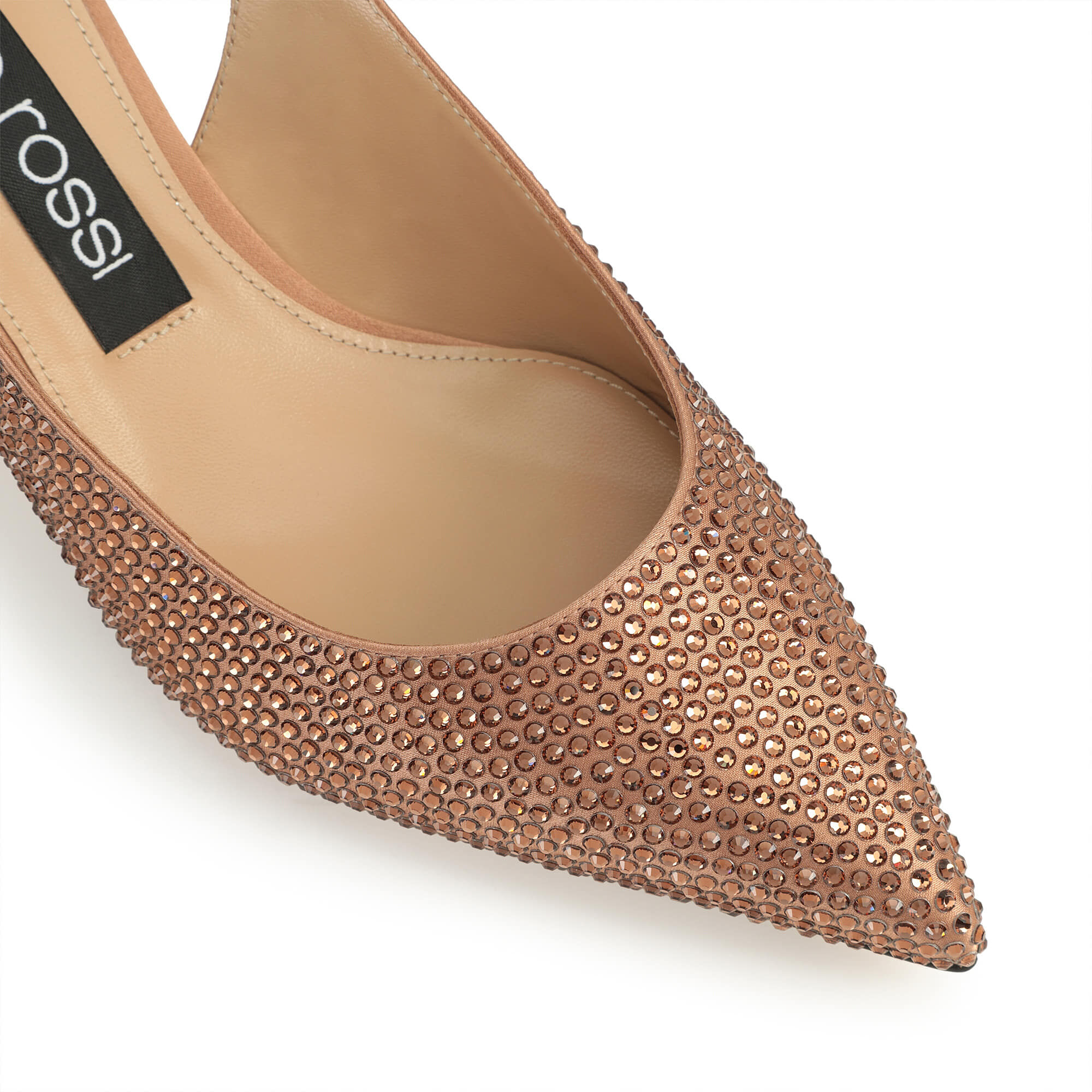 ★秀逸★SS25new★Sergio Rossi★Godiva-Slingbacks Pecan Slingbacks Brown Mid heel: 50mm, Godiva - Slingbacks Pecan