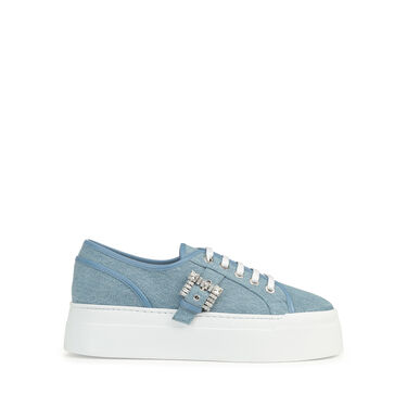 Sneakers Blue Flat: 5mm, sr Twenty Buckle - Sneakers Blue 2