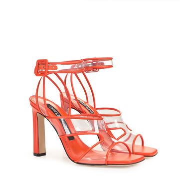 Sandals orange High heel: 100mm, sr Lunettes  - Sandals Mandarine 2