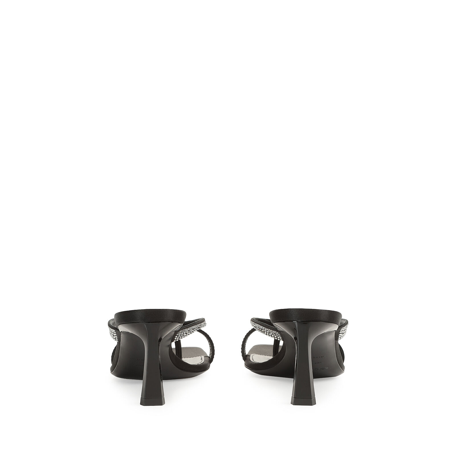 Sandals Black Mid heel: 60mm, sr Aracne - Sandals Black