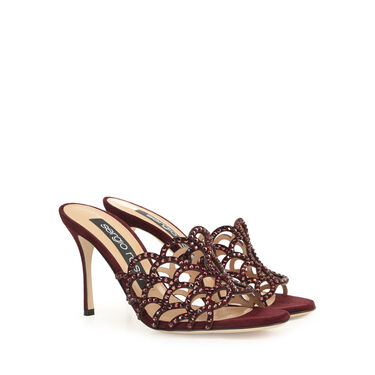 Sandals Red High heel: 90mm, sr Mermaid - Sandals Wine 2