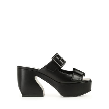 Sandals Black Low heel: 45mm, SI ROSSI - Sandals Black 2