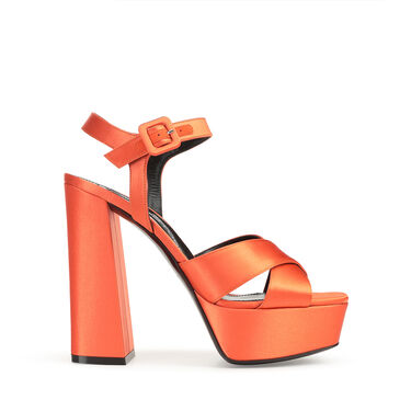 Sandals Red High heel: 90mm, sr Alicia Platform  - Sandals Mandarine 2