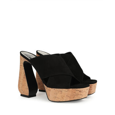 Sandals Black High heel: 90mm, SI ROSSI - Sandals Black 2