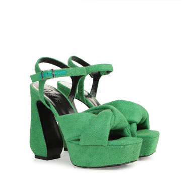 Sandales Vert Talon haut: 90mm, SI ROSSI - Sandals Kentia 2